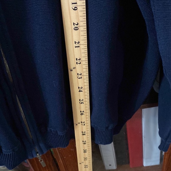 ST Croix Merino Wool Cardigan with Two-way Zipper in Contemporary Fit - Picture 15 of 17